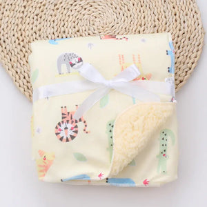 Cartoon Printed Baby Blanket - Yahko Merchandise