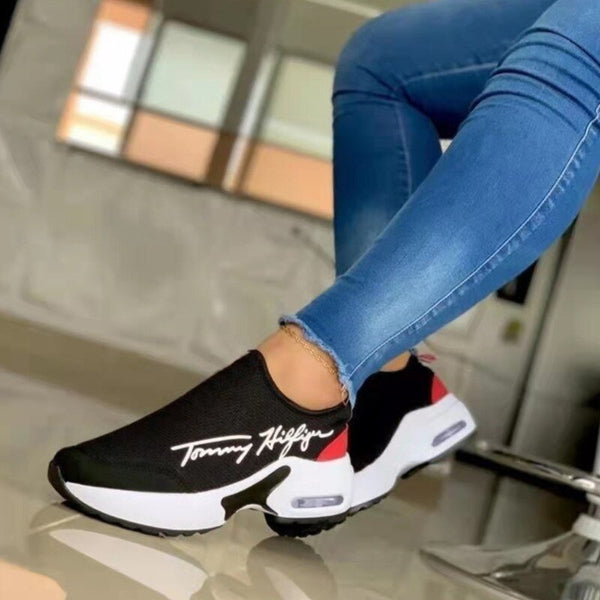 Casual Breathable Wedges Ladies Walking Sneakers Flat Women Shoes - Yahko Merchandise