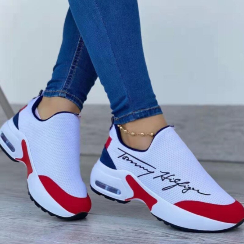 Casual Breathable Wedges Ladies Walking Sneakers Flat Women Shoes - Yahko Merchandise