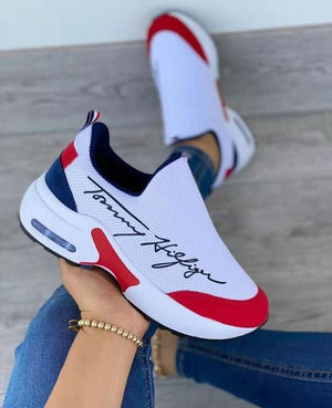 Casual Breathable Wedges Ladies Walking Sneakers Flat Women Shoes - Yahko Merchandise