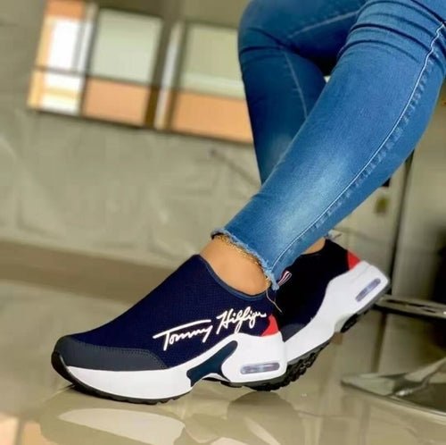 Casual Breathable Wedges Ladies Walking Sneakers Flat Women Shoes - Yahko Merchandise