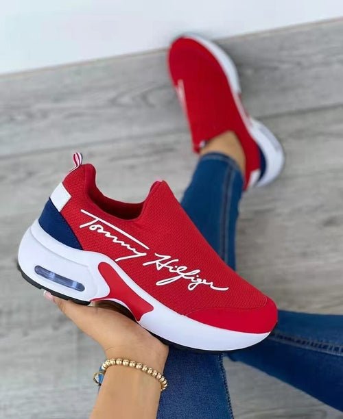 Casual Breathable Wedges Ladies Walking Sneakers Flat Women Shoes - Yahko Merchandise