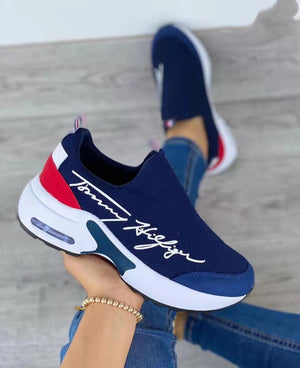 Casual Breathable Wedges Ladies Walking Sneakers Flat Women Shoes - Yahko Merchandise