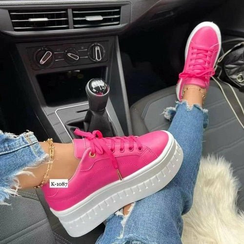 Casual Platform Women's Shoes Flat Womens Sneakers - Yahko Merchandise