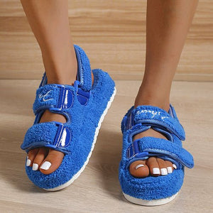 Casual Thick Bottom Women Sandals Green/Orange/Black/Blue - Yahko Merchandise