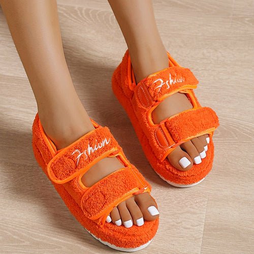 Casual Thick Bottom Women Sandals Green/Orange/Black/Blue - Yahko Merchandise