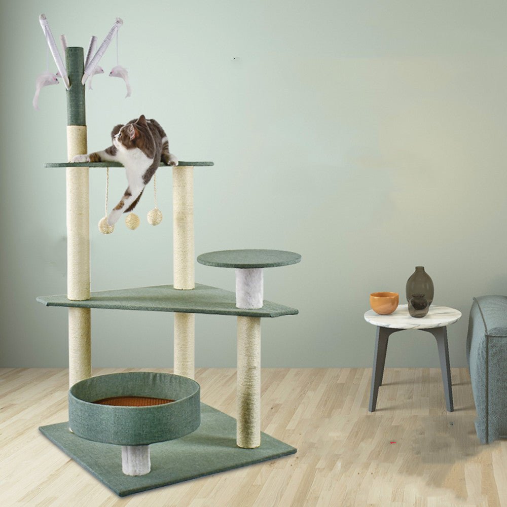 Cat Climbing Frame Litter Tree Integrated Grab - Yahko Merchandise