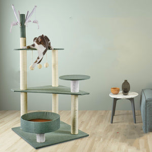 Cat Climbing Frame Litter Tree Integrated Grab - Yahko Merchandise