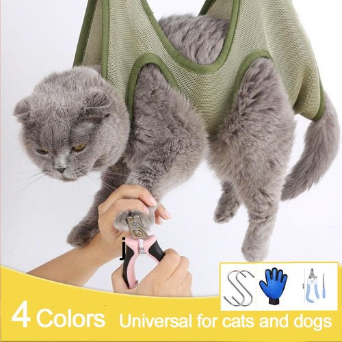 Cat Grooming Restraint Bag with Hammock - Yahko Merchandise