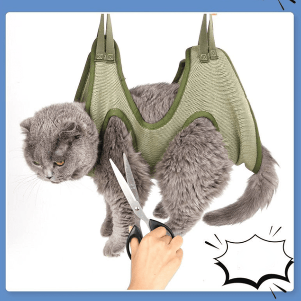 Cat Grooming Restraint Bag with Hammock - Yahko Merchandise