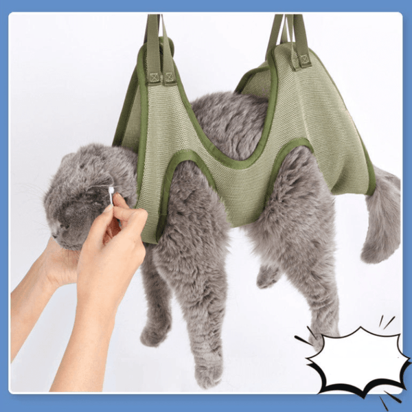Cat Grooming Restraint Bag with Hammock - Yahko Merchandise