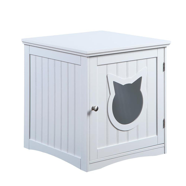 Cat House Side Table, Nightstand Pet House, Litter Box Enclosure - Yahko Merchandise