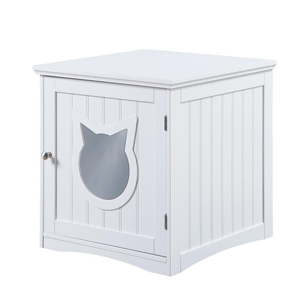 Cat House Side Table, Nightstand Pet House, Litter Box Enclosure - Yahko Merchandise