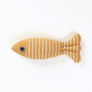 Cat Toy Funny Cat Linen Fish Pillow Self - hey Cat - Yahko Merchandise