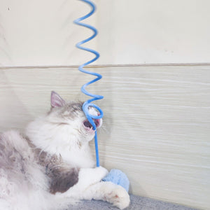 Cat Toy Self - Hi Sucker Spring Rabbit Hair Ball Interactive Play Pet Supplies Interactive Toys - Yahko Merchandise