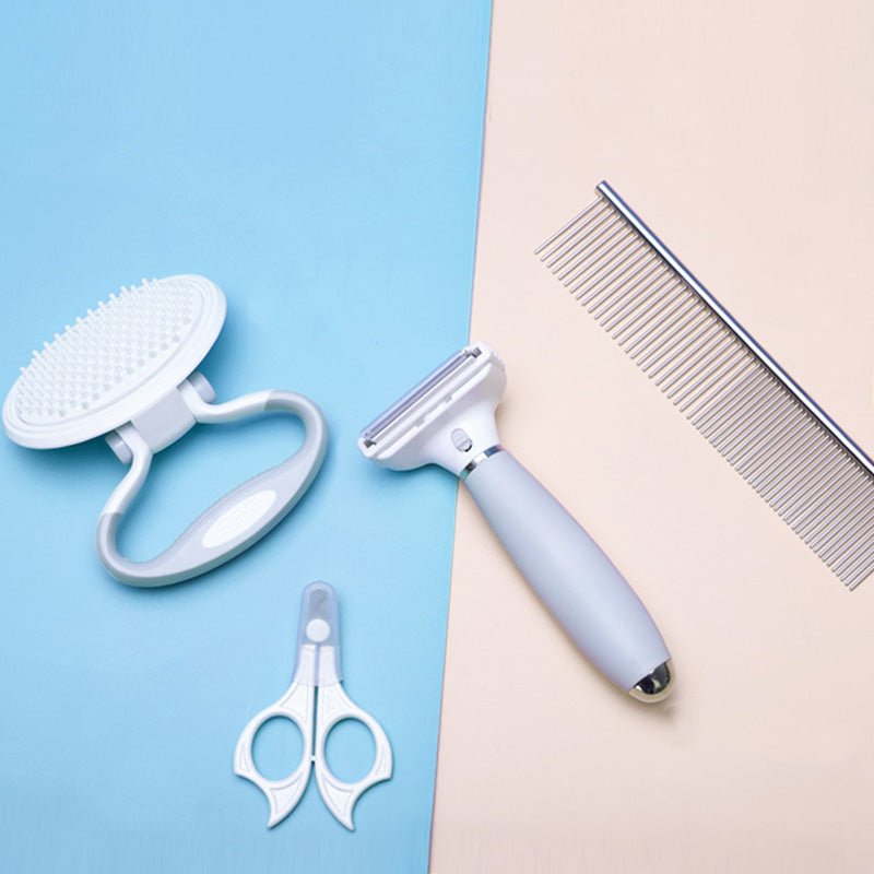 Cats Wool Pet Hair Deshedding Brush Set Comb - Yahko Merchandise