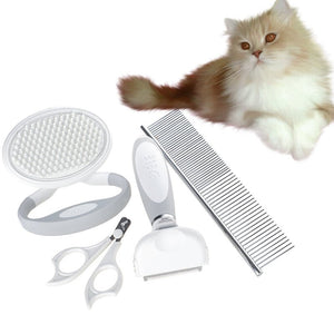 Cats Wool Pet Hair Deshedding Brush Set Comb - Yahko Merchandise