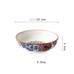 Ceramic Fruit Plate with American Steak Design - Yahko Merchandise