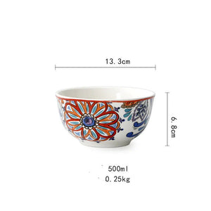 Ceramic Fruit Plate with American Steak Design - Yahko Merchandise