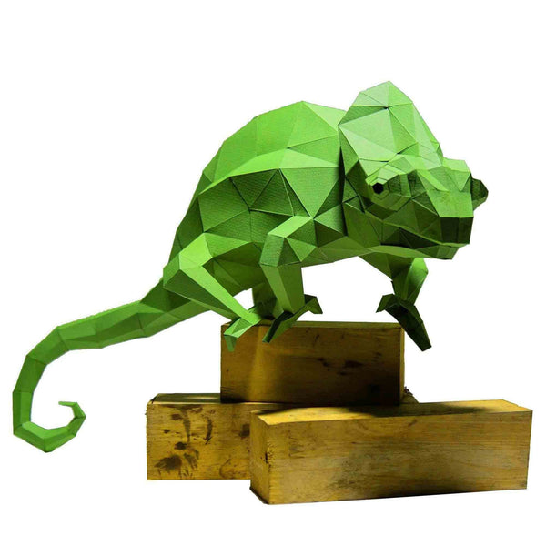 Chameleon 3D Model for Home Decor (DIY Papercraft) - Yahko Merchandise