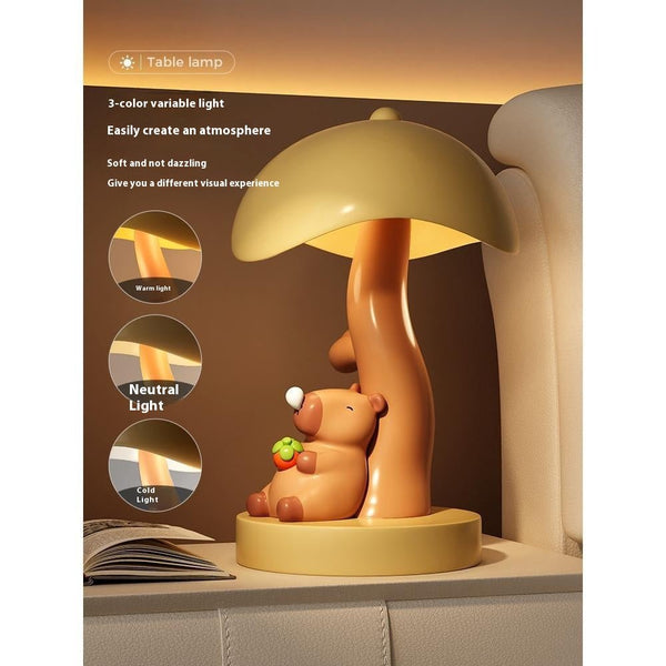 Charming Beige Nightstand Light Home Accent Decor - Yahko Merchandise
