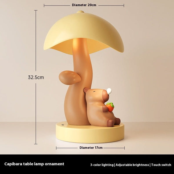 Charming Beige Nightstand Light Home Accent Decor - Yahko Merchandise