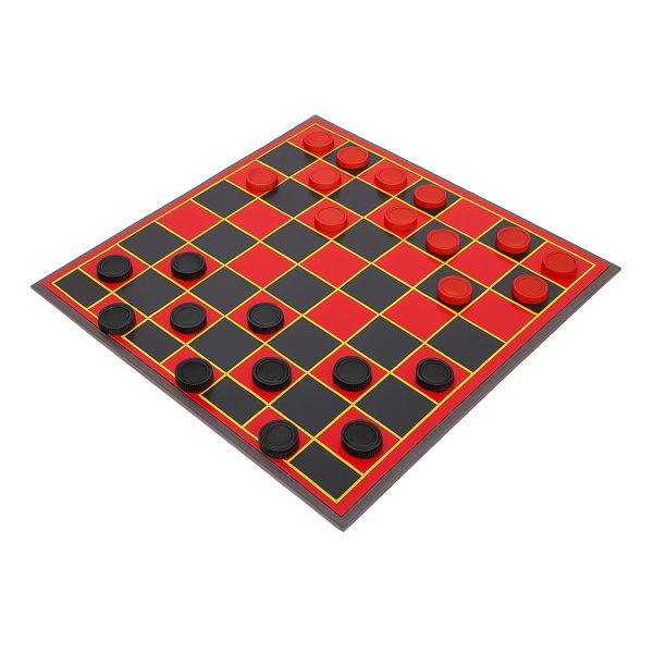 Checkers Plus 5 - in - 1 Game Set, Traditional Checkers & 5 Other Board - Yahko Merchandise