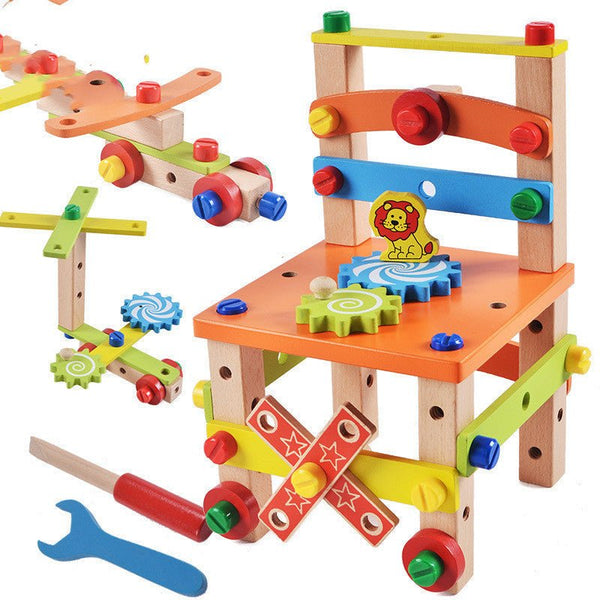 Children's Chair Building Block Toys - Yahko Merchandise