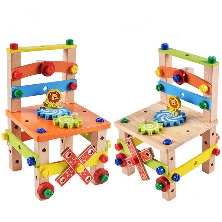 Children's Chair Building Block Toys - Yahko Merchandise