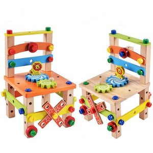Children's Chair Building Block Toys - Yahko Merchandise