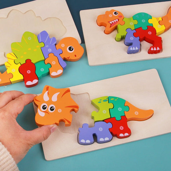 Children's Educational Toys Wooden Three - dimensional Montessori - Yahko Merchandise