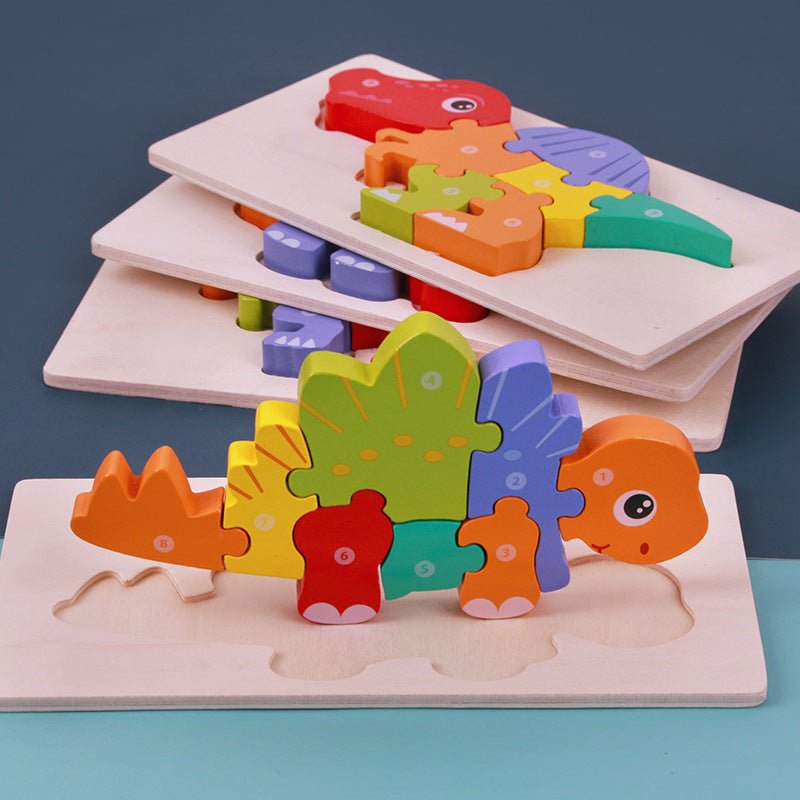 Children's Educational Toys Wooden Three - dimensional Montessori - Yahko Merchandise