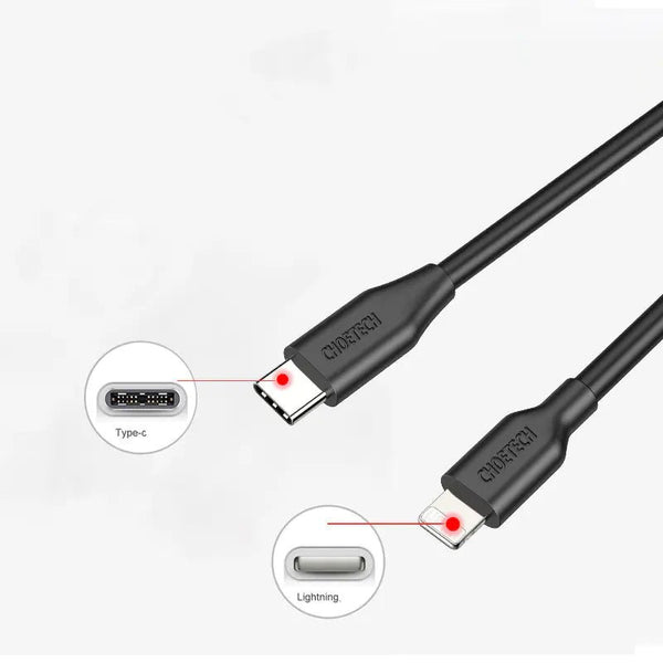 CHOETECH 2m USB - C to Lightning MFi Certified Cable - Yahko Merchandise