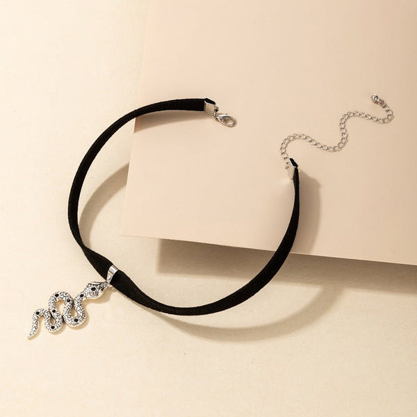 Chokers Witchy Gothic Grunge Collar Velvet Necklace Dark Jewelry For Gift - Yahko Merchandise