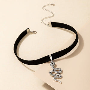 Chokers Witchy Gothic Grunge Collar Velvet Necklace Dark Jewelry For Gift - Yahko Merchandise