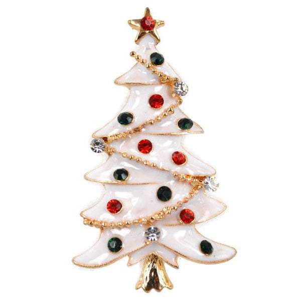 Christmas Tree Brooch Pin Women Girls Jewelry - Yahko Merchandise