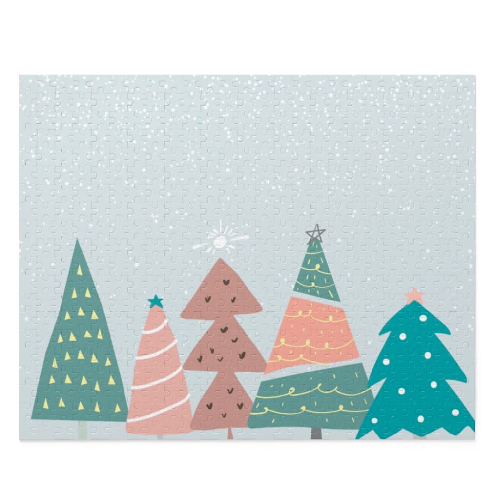 Christmas Trees in The Snow Jigsaw Puzzle 500 - Piece - Yahko Merchandise