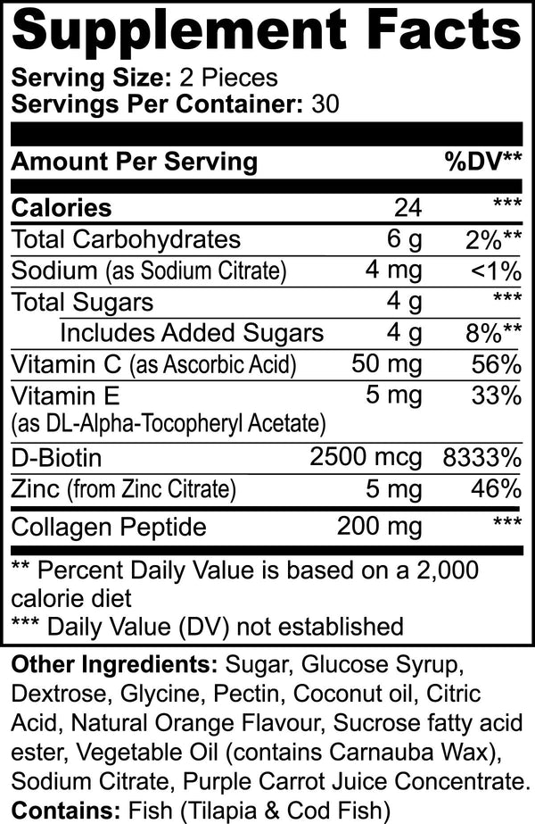 Collagen Gummies For Adults Support Skin, Hair, Nails And Joint Health - Yahko Merchandise
