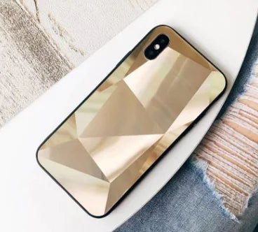 Colorful 3D Diamond Mirror Phone Case for Couples - Yahko Merchandise
