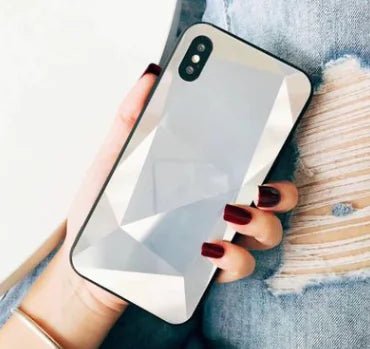 Colorful 3D Diamond Mirror Phone Case for Couples - Yahko Merchandise