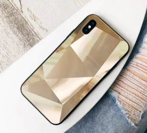 Colorful 3D Diamond Mirror Phone Case for Couples - Yahko Merchandise