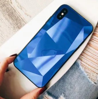 Colorful 3D Diamond Mirror Phone Case for Couples - Yahko Merchandise