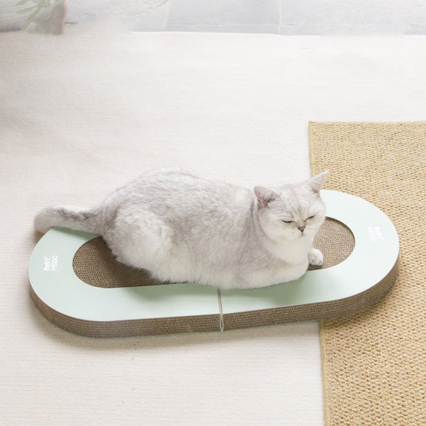 Corrugated Paper Folding Cat Grab Board With Ball Pet Supplies Cat Toys Pet Products - Yahko Merchandise