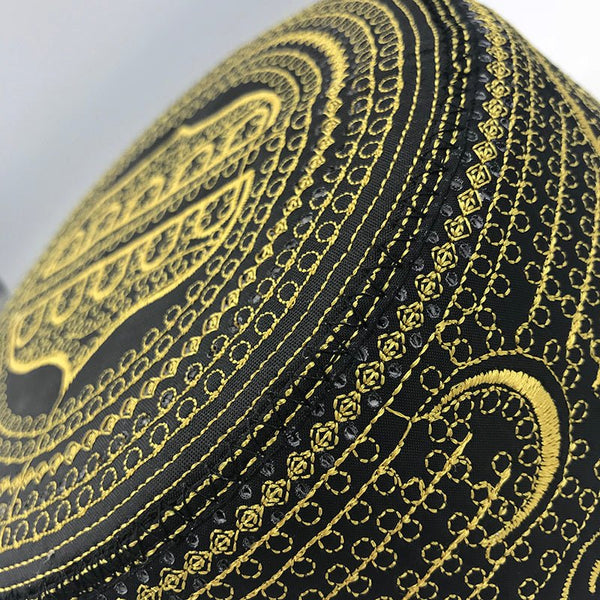 Cotton Embroidery Caps New Muslim Men Prayer Hats - Yahko Merchandise