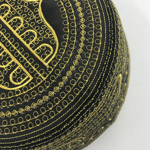 Cotton Embroidery Caps New Muslim Men Prayer Hats - Yahko Merchandise