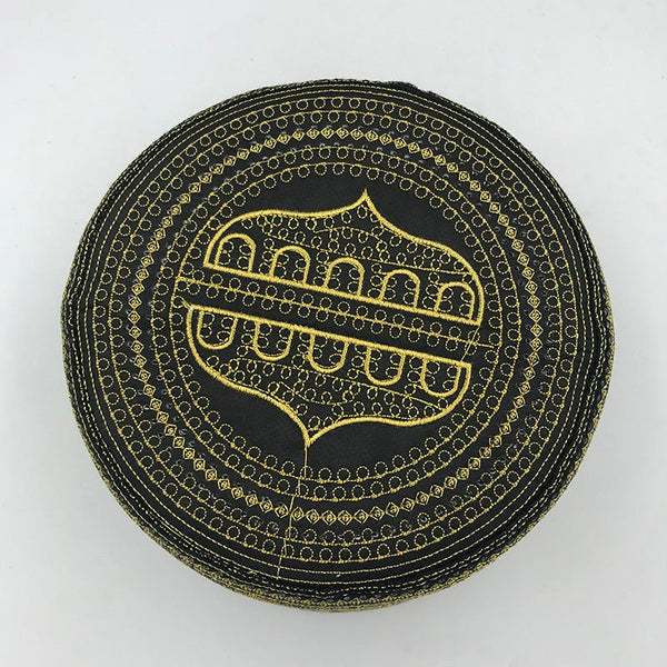 Cotton Embroidery Caps New Muslim Men Prayer Hats - Yahko Merchandise