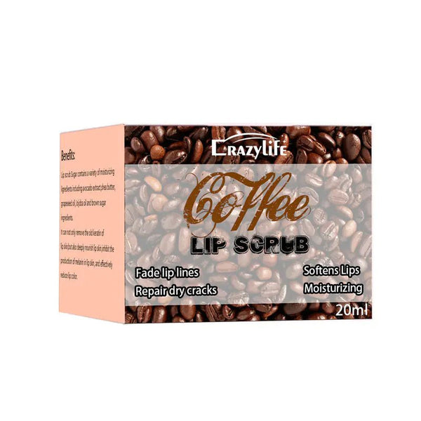 Crazylife Coffee Lip Scrub for Moisturizing Care - Yahko Merchandise