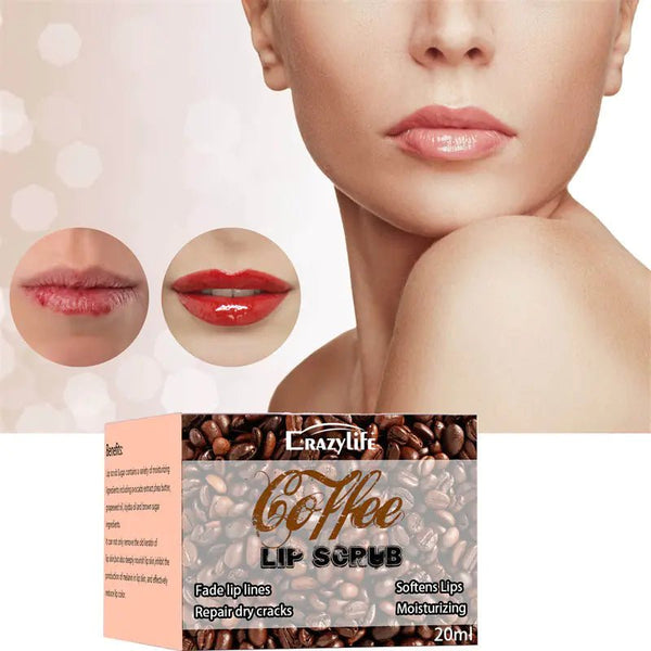 Crazylife Coffee Lip Scrub for Moisturizing Care - Yahko Merchandise
