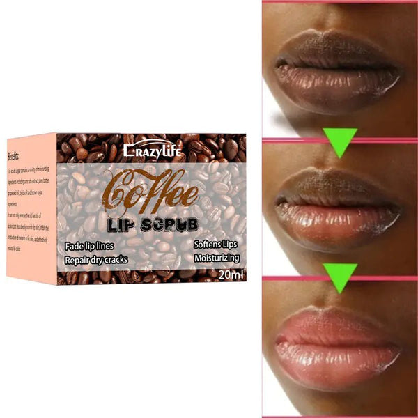 Crazylife Coffee Lip Scrub for Moisturizing Care - Yahko Merchandise