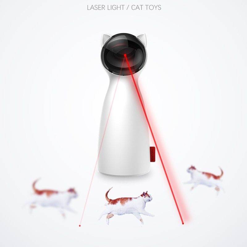 Creative Cat Pet LED Laser Funny Toy Smart Automatic Cat Exercise Training Entertaining Toy - Yahko Merchandise